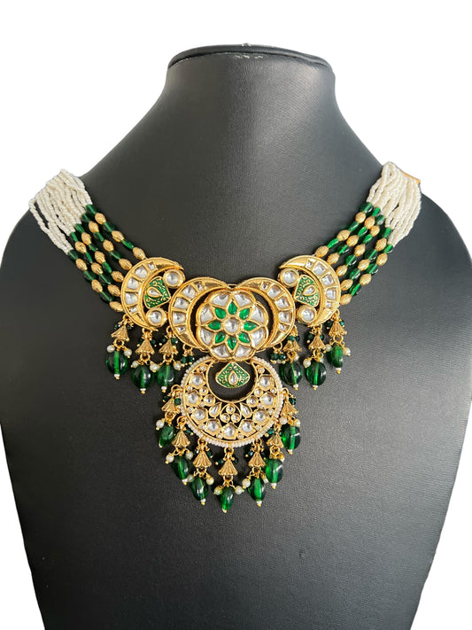 Traditional kundan necklace