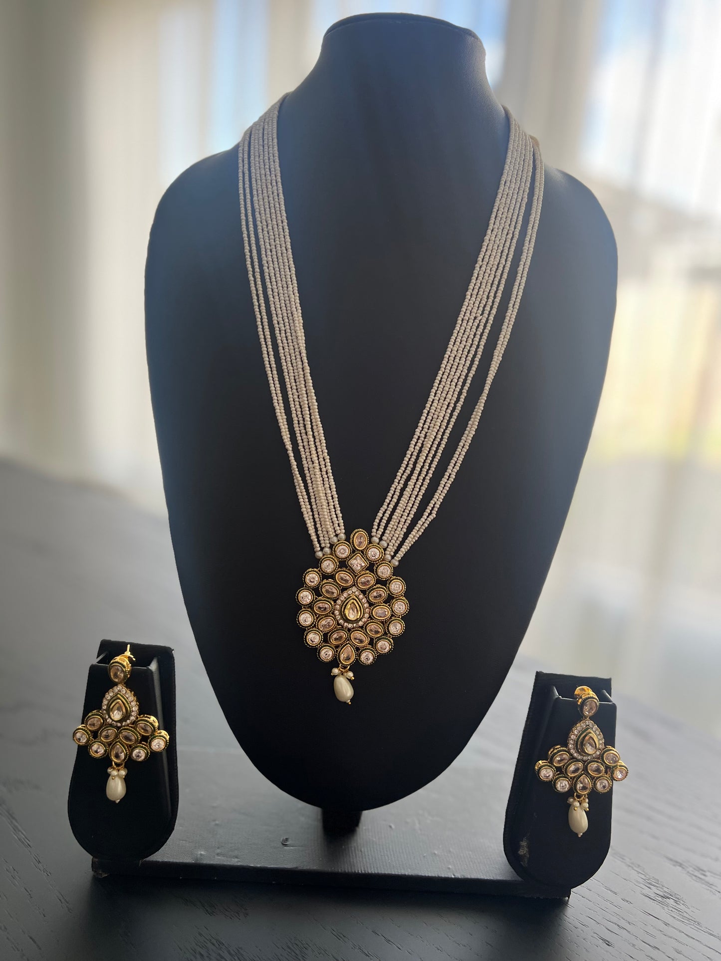 Kundan long set