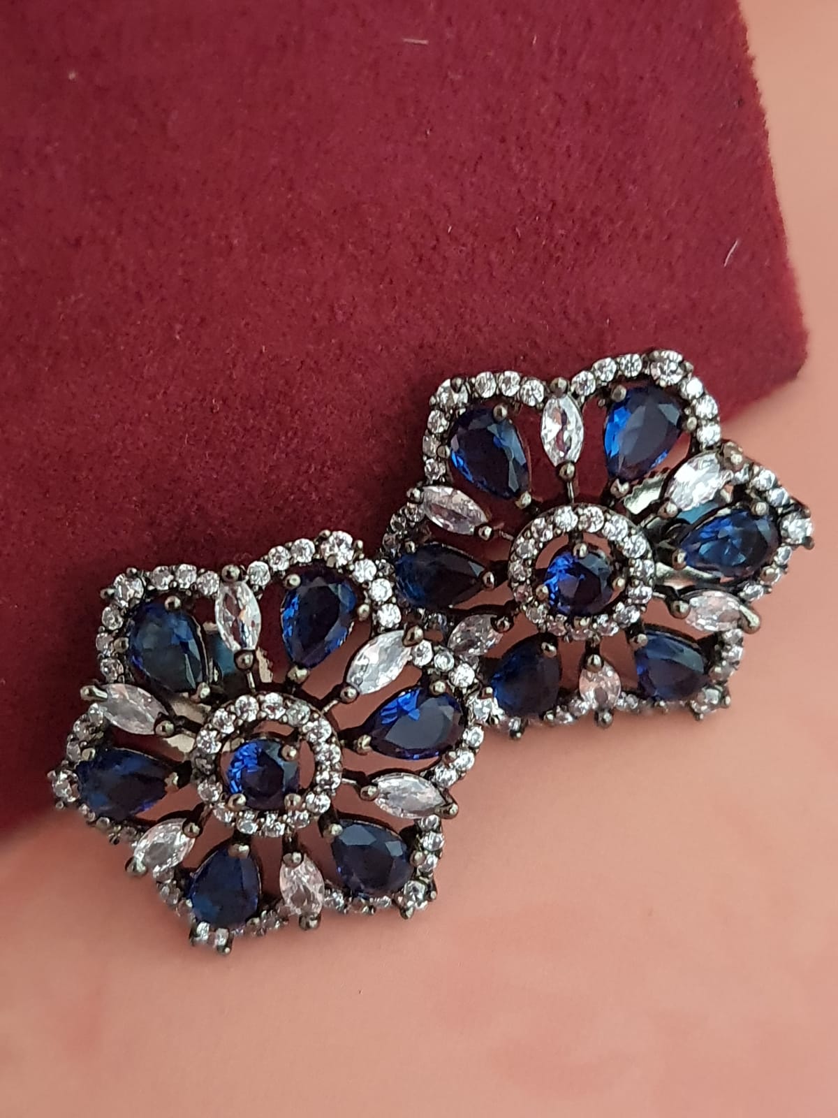 Blue Stone Stud with A.D