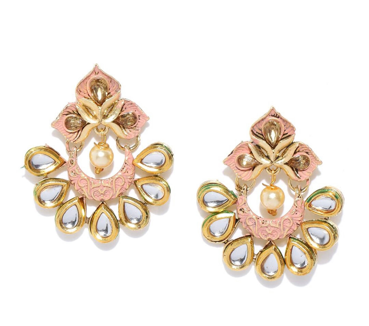 Pink n gold classic stud