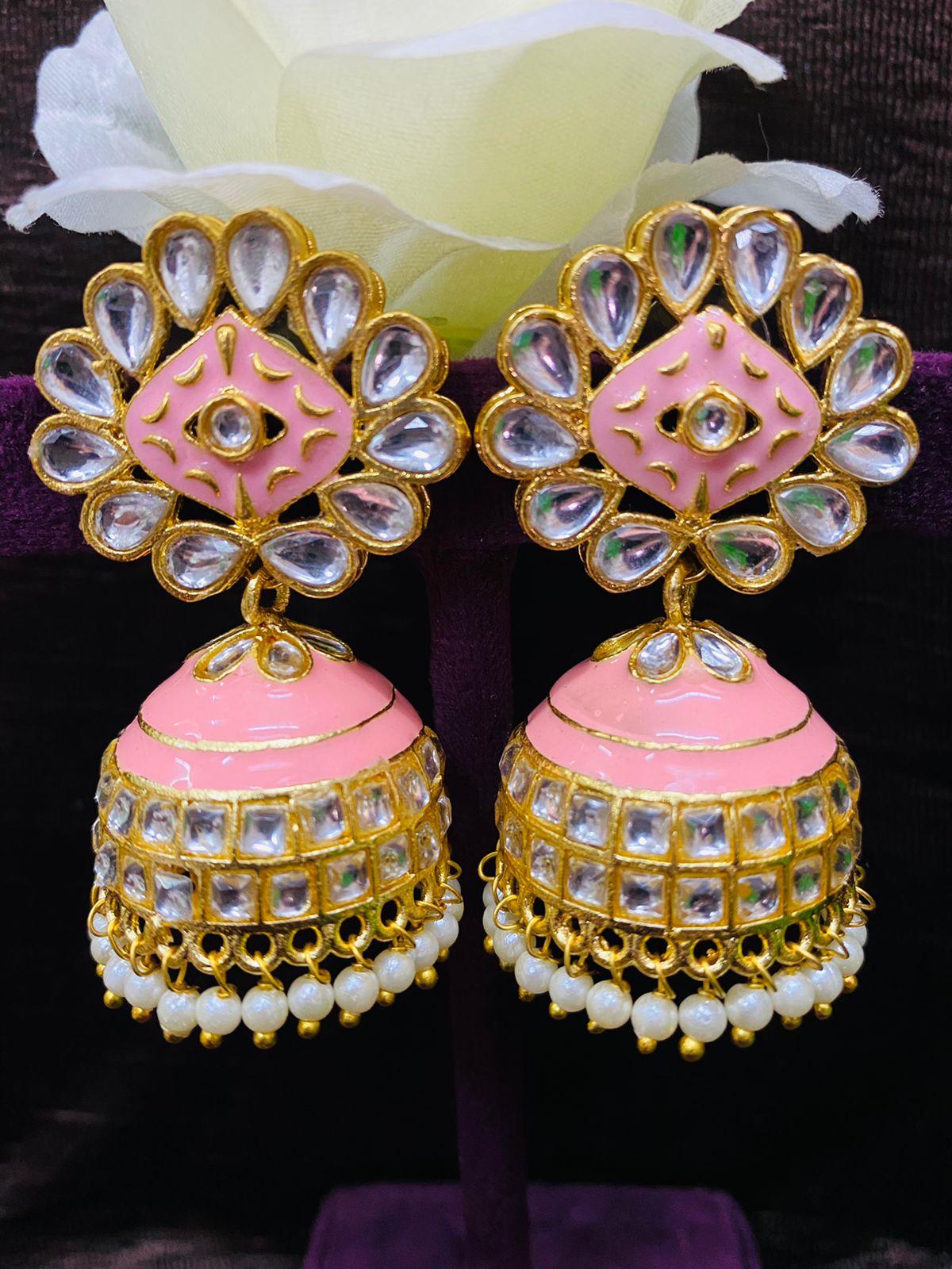 Pale Pink Kundan